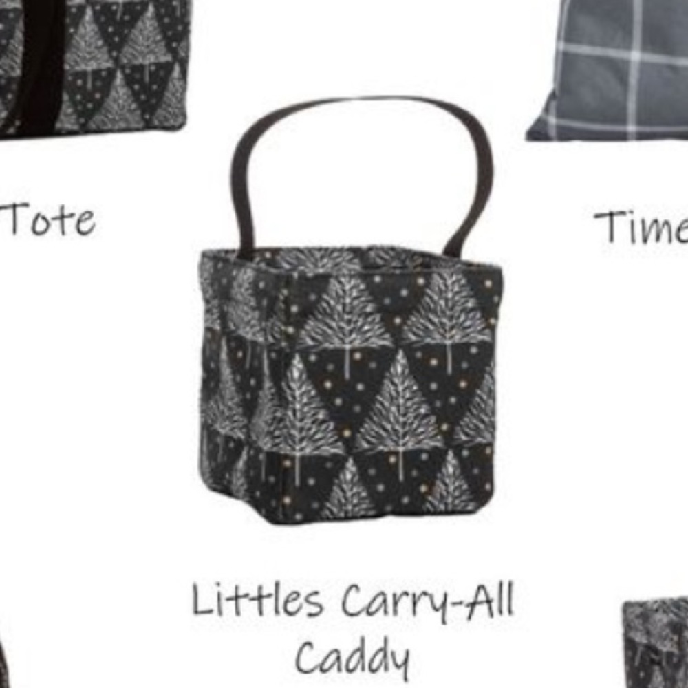 Thirty-One Littles Carry-All Caddy AK03 Twinkle Trees Black White Canvas NEW - Picture 9 of 9